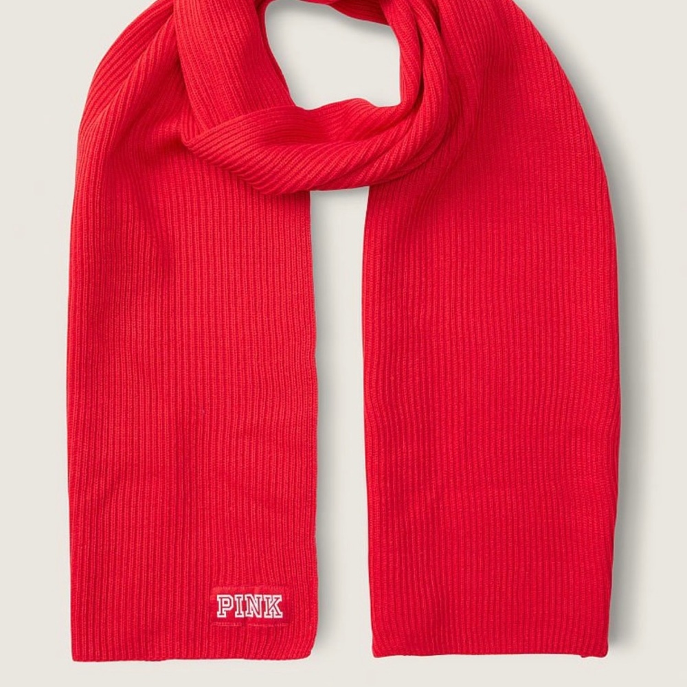 NEW Rib Scarf - NEW (Red) - Picture 1 of 3
